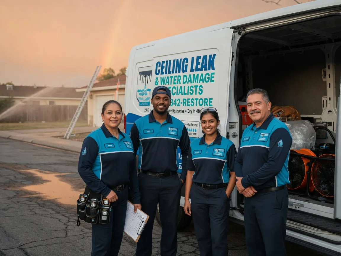 Ceiling Leak Cleanup company in Cost, TX